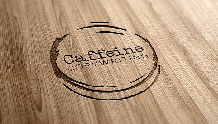 Logo design for Caffeine Copywriting by Roxanne Grey Marketing Consultant